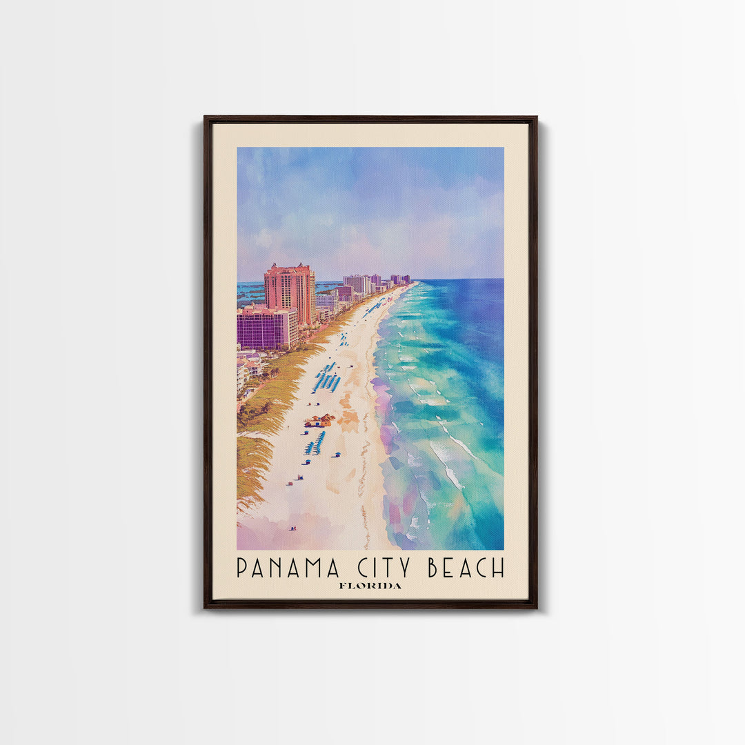 Panama City Beach, Florida Watercolor Print, Vacation Gift, Florida Wall Art, Vacation Wall Art, Vacatation Memories, Beach Decor, Beach Or Lakehouse Art