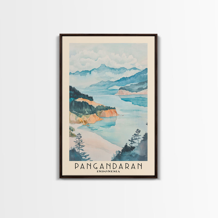 Pangandaran, Indonesia Watercolor Print, Vacation Gift, Indonesia Wall Art, Beach Painting, Beach Decor, Beach Or Lakehouse Art