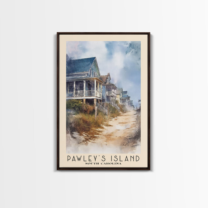 Pawley's Island, South Carolina Watercolor Print, Vacation Gift, South Carolina Wall Art, Beach Painting, Beach Decor, Beach Or Lakehouse Art