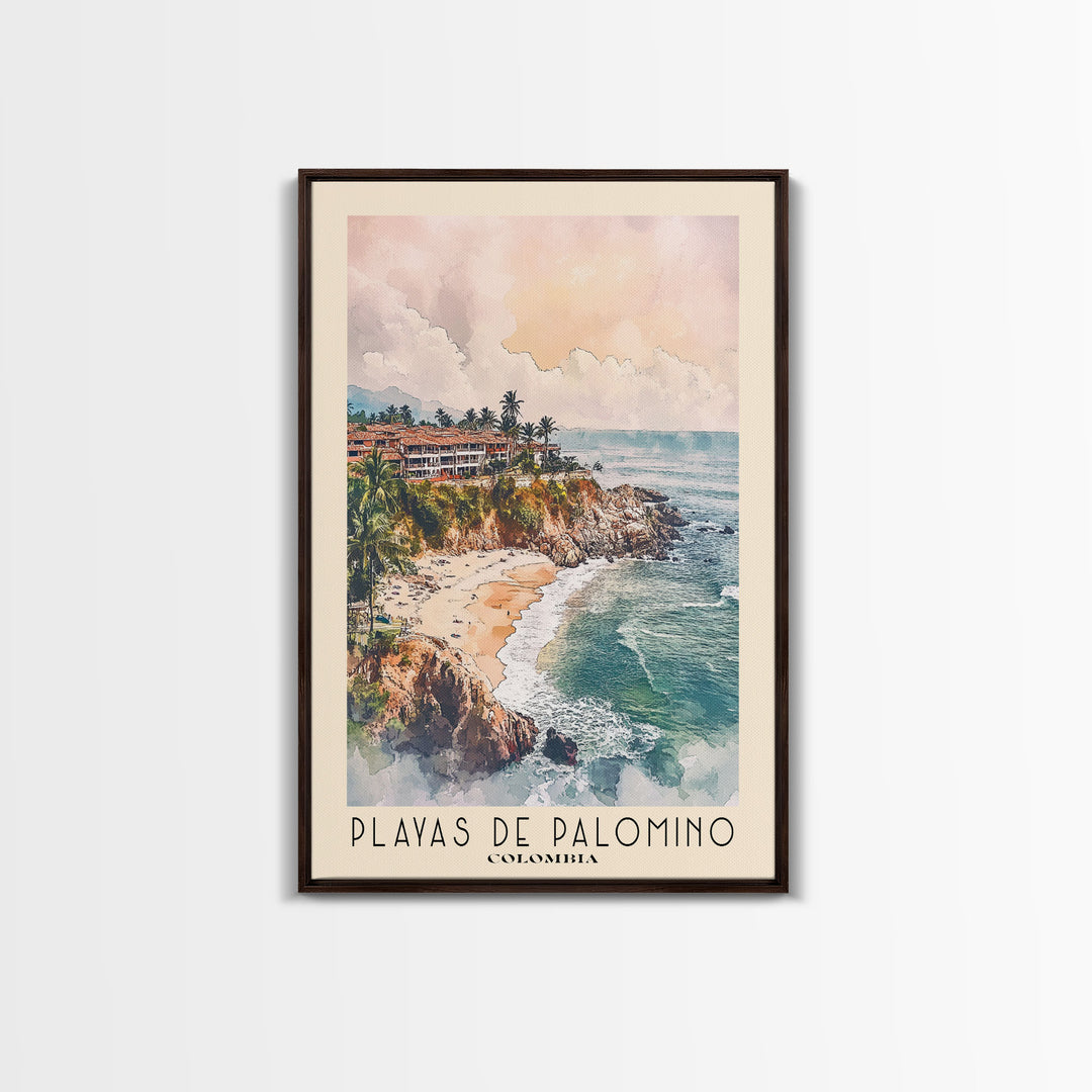 Playas de Palomino, Colombia Watercolor Print, Vacation Gift, Colombia Wall Art, Beach Painting, Beach Decor, Beach Or Lakehouse Art