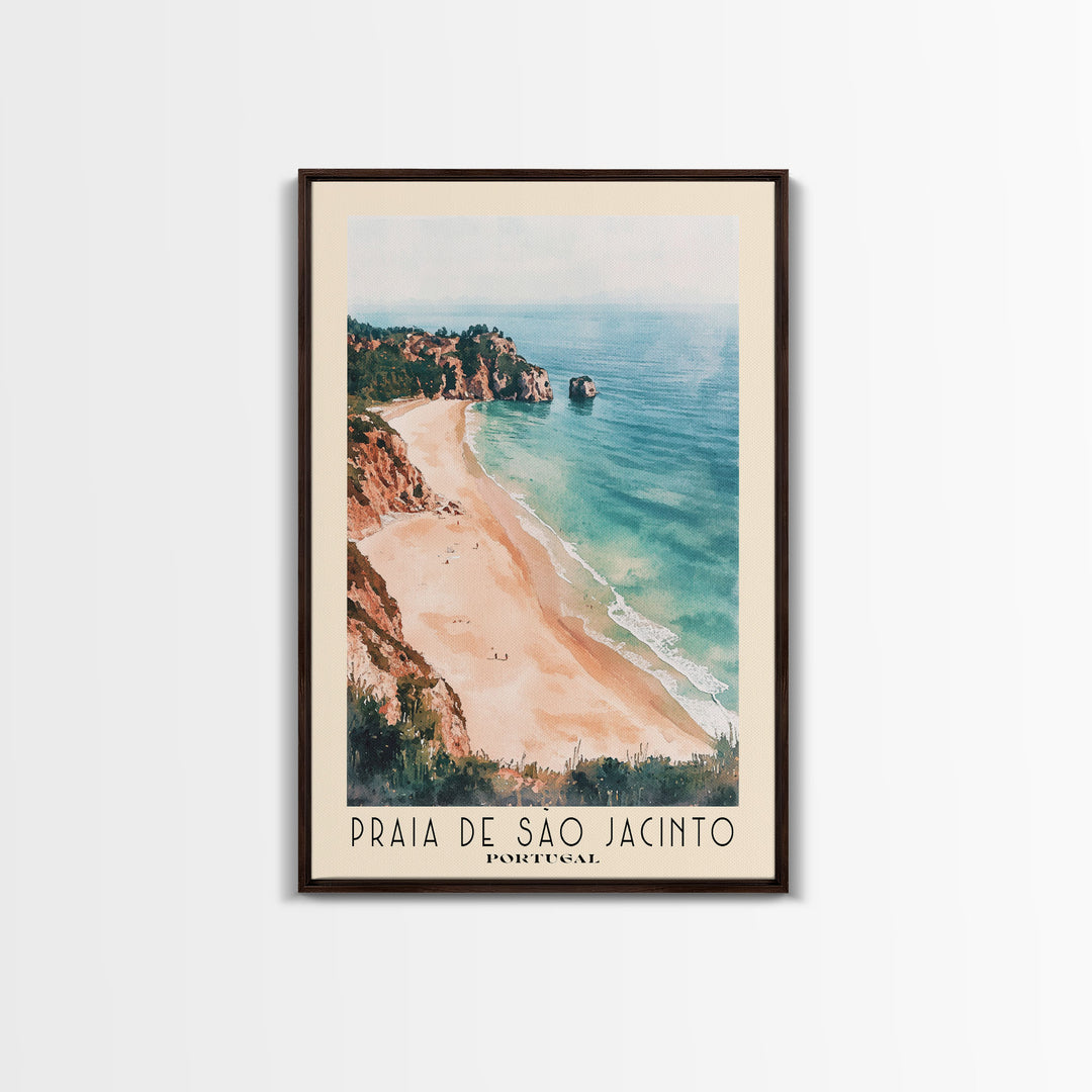 Praia de São Jacinto, Portugal Watercolor Print, Vacation Gift, Portugal Wall Art, Vacation Wall Art, Vacatation Memories, Beach Decor, Beach Or Lakehouse Art