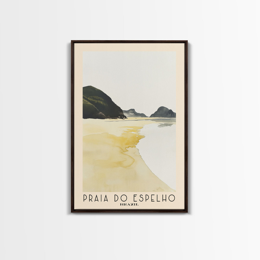 Praia do Espelho, Brazil Watercolor Print, Vacation Gift, Brazil Wall Art, Vacation Wall Art, Vacatation Memories, Beach Decor, Beach Or Lakehouse Art