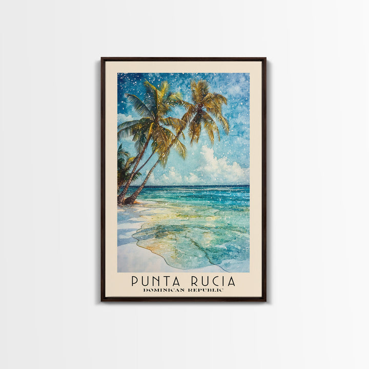 Punta Rucia, Dominican Republic Watercolor Print, Vacation Gift, Dominican Republic Wall Art, Beach Painting, Beach Decor, Beach Or Lakehouse Art