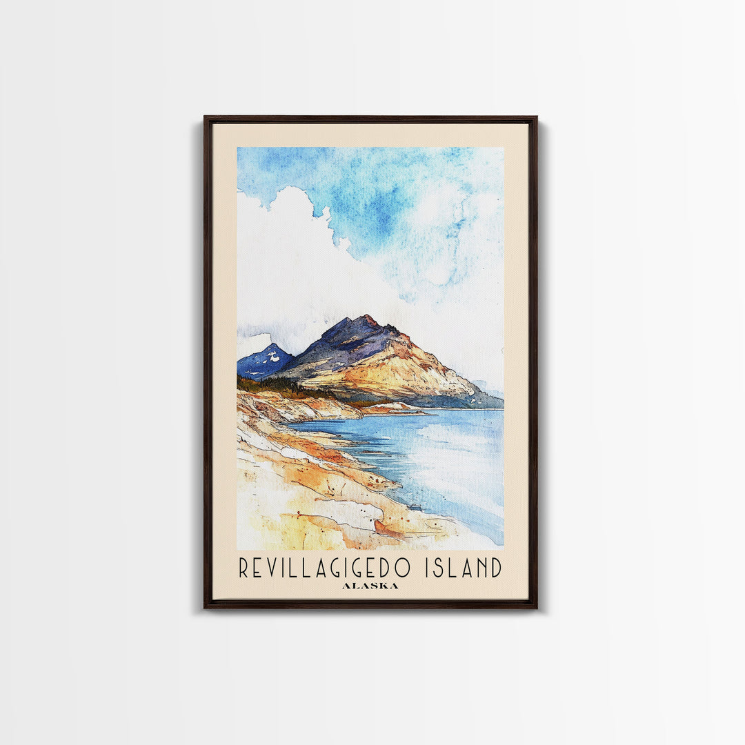 Revillagigedo Island, Alaska Watercolor Print, Vacation Gift, Alaska Wall Art, Vacation Wall Art, Vacatation Memories, Beach Decor, Beach Or Lakehouse Art