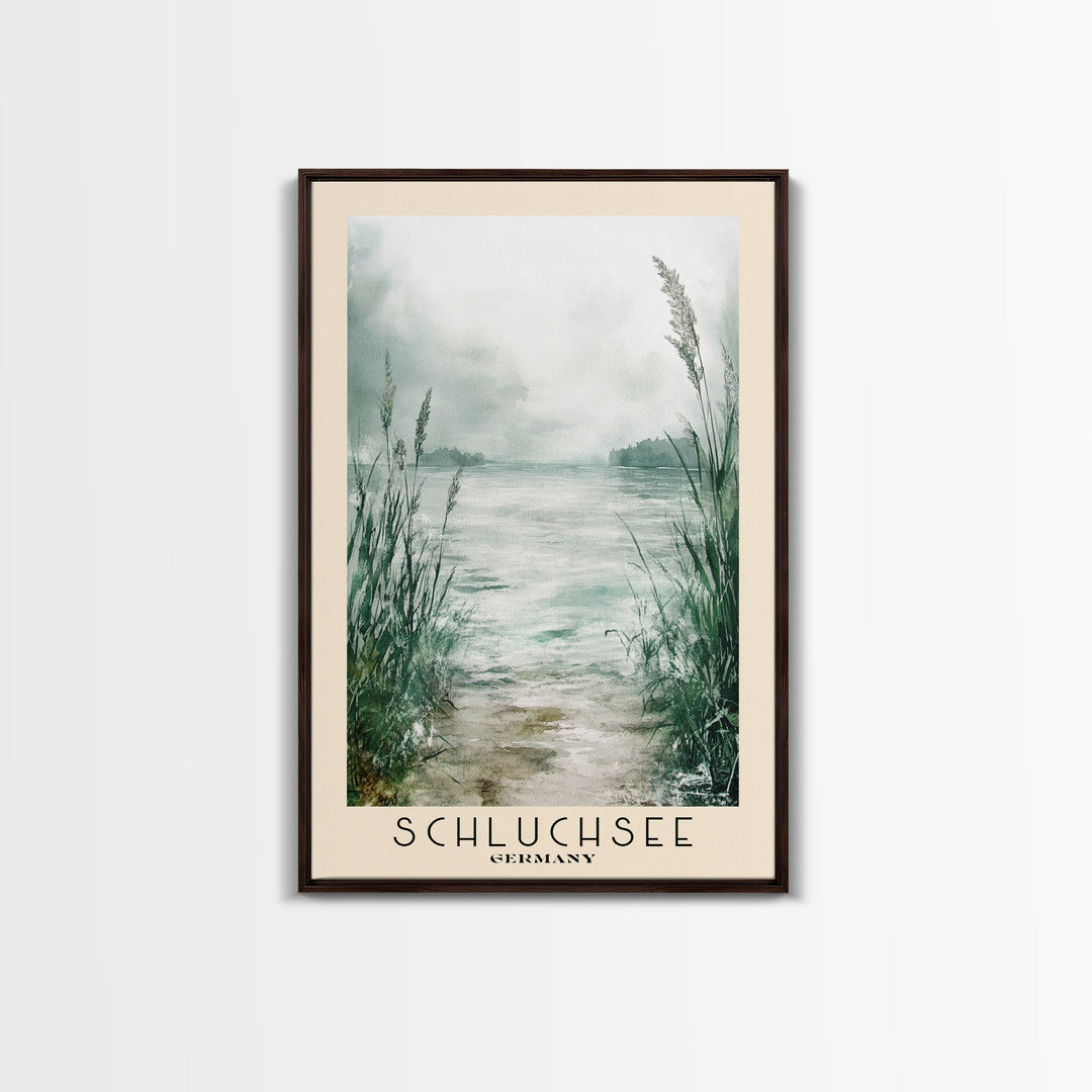 Schluchsee, Germany Watercolor Print, Vacation Gift, Germany Wall Art, Beach Painting, Beach Decor, Beach Or Lakehouse Art