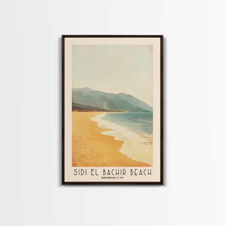 Sidi El Bachir beach, Morocco Watercolor Print, Vacation Gift, Morocco Wall Art, Vacation Wall Art, Vacatation Memories, Beach Decor, Beach Or Lakehouse Art