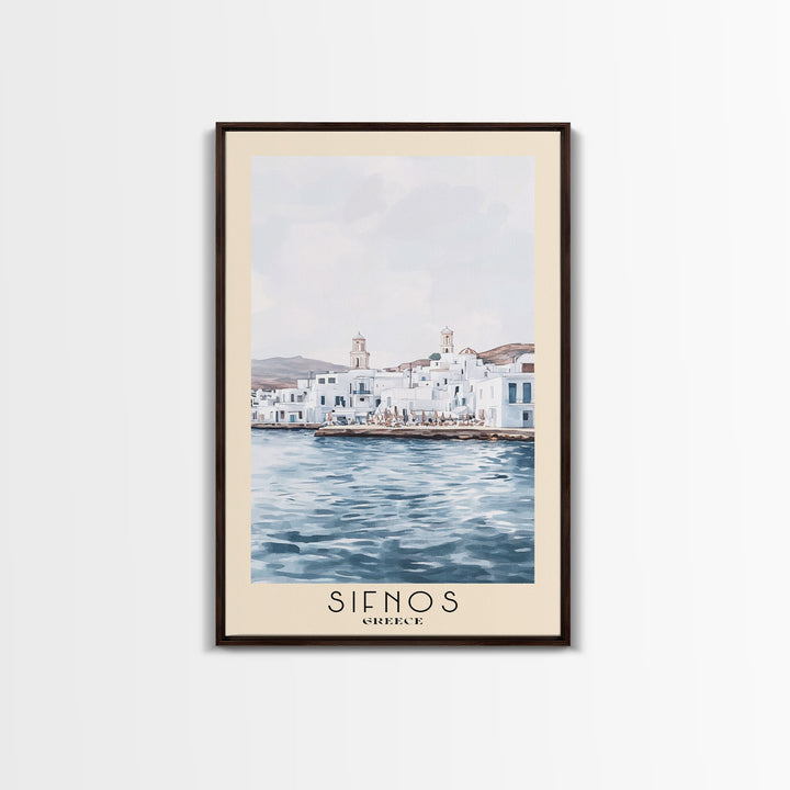 Sifnos, Greece Watercolor Print, Vacation Gift, Greece Wall Art, Beach Painting, Beach Decor, Beach Or Lakehouse Art