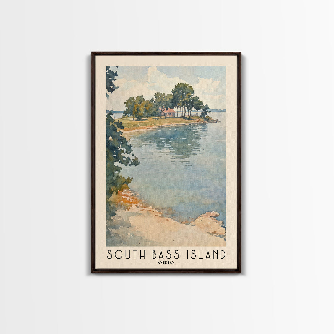 South Bass Island, Ohio Watercolor Print, Vacation Gift, Ohio Wall Art, Vacation Wall Art, Vacatation Memories, Beach Decor, Beach Or Lakehouse Art