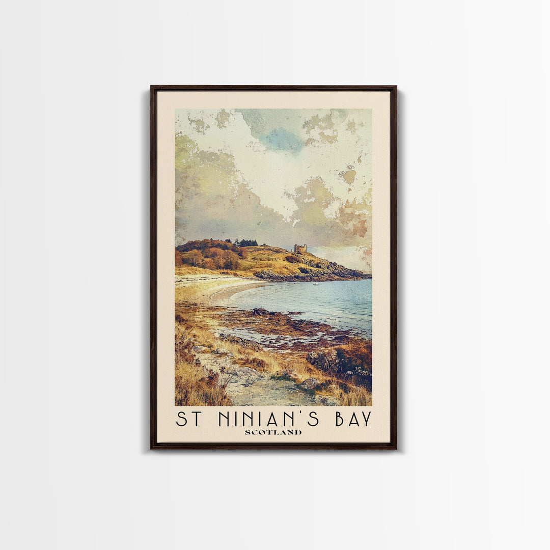 St Ninian’s Bay, Scotland Watercolor Print, Vacation Gift, Scotland Wall Art, Vacation Wall Art, Vacatation Memories, Beach Decor, Beach Or Lakehouse Art