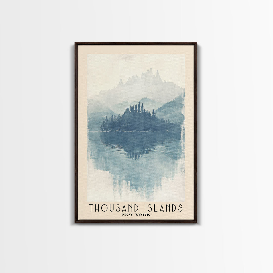 Thousand Islands, New York Watercolor Print, Vacation Gift, New York Wall Art, Vacation Wall Art, Vacatation Memories, Beach Decor, Beach Or Lakehouse Art