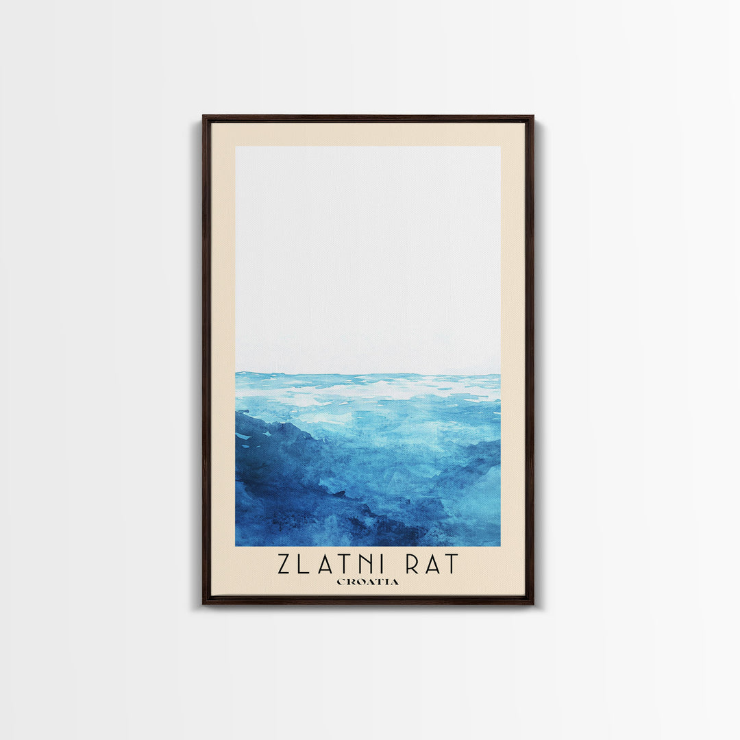 Zlatni Rat, Croatia Watercolor Print, Vacation Gift, Croatia Wall Art, Vacation Wall Art, Vacatation Memories, Beach Decor, Beach Or Lakehouse Art