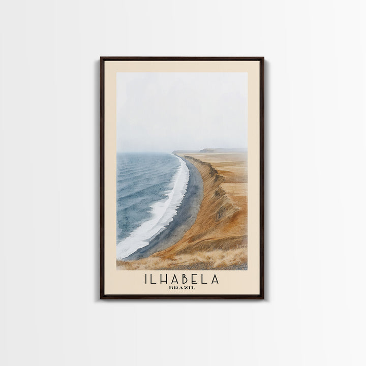 Ilhabela, Brazil Watercolor Print, Vacation Gift, Brazil Wall Art, Beach Painting, Beach Decor, Beach Or Lakehouse Art