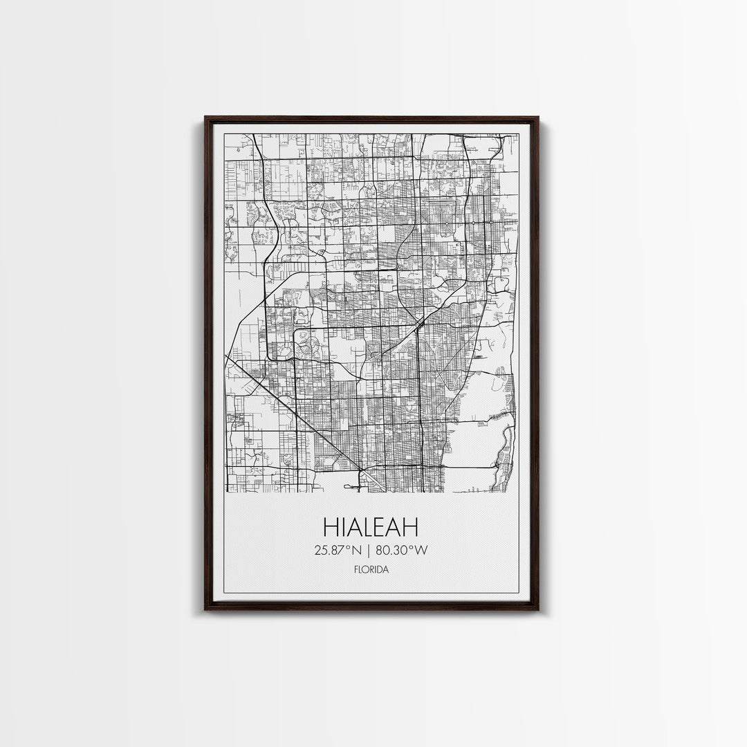 Hialeah Street Map, Nevada Map, City Map Art, Minimalist Wall Art, Wall Art, Canvas Print, Office Wall Art, Teen Gift, Travel Wall Print