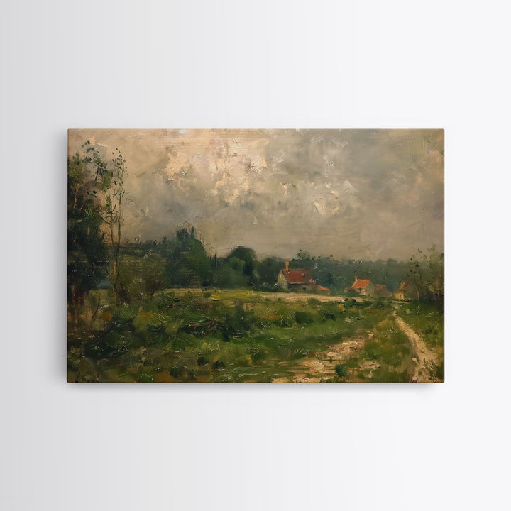 Vintage Landscape Art Print | Vintage Painting | Wall Art | Large Print | Landscape Painting | Fall Art Print | Framed Canvas Or Metal Art