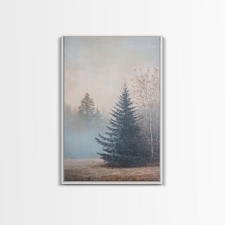 Canvas Print of an Autumn Tree on a Serene Path, Fall Wall Art, Best Gift Idea, Seasonal Decor, Modern Farmhouse, Autumn Landscape Art