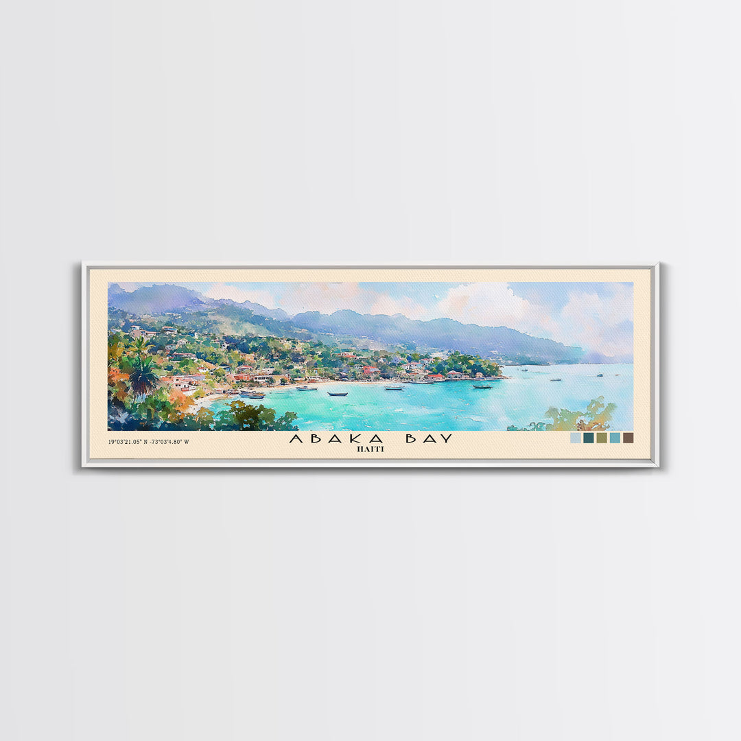 Abaka Bay, Haiti Watercolor Print, Vacation Gift, Haiti Wall Art, Beach Painting, Beach Decor, Beach Or Lakehouse Art