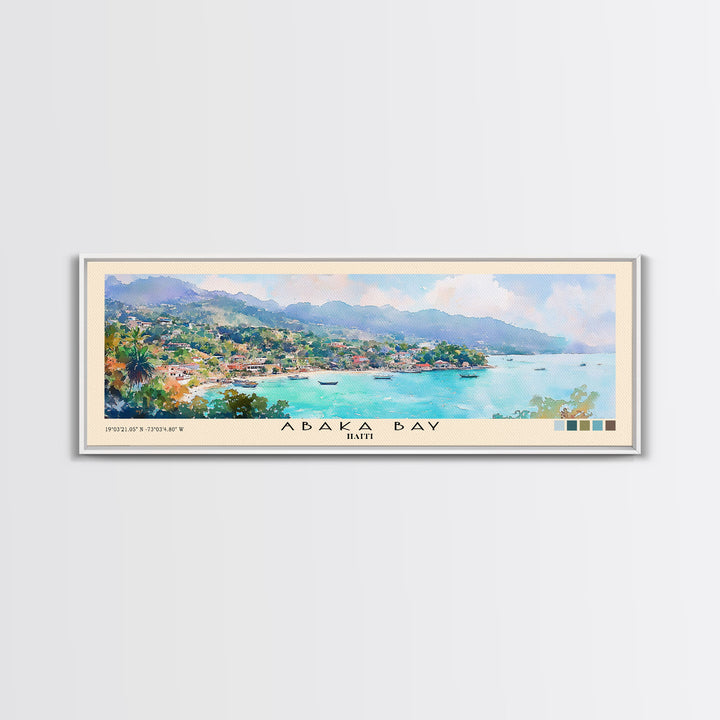 Abaka Bay, Haiti Watercolor Print, Vacation Gift, Haiti Wall Art, Beach Painting, Beach Decor, Beach Or Lakehouse Art