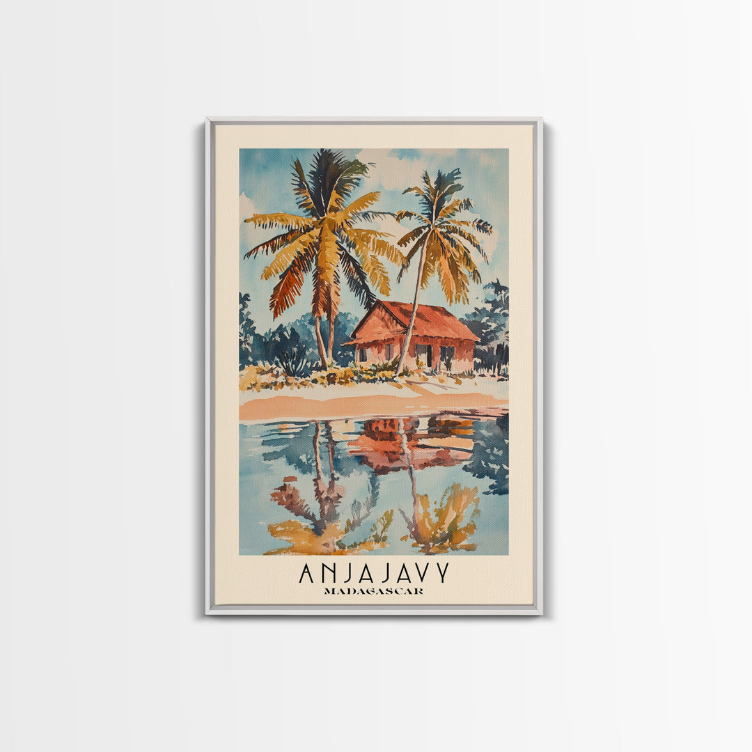 Anjajavy, Madagascar Watercolor Print, Vacation Gift, Madagascar Wall Art, Beach Painting, Beach Decor, Beach Or Lakehouse Art