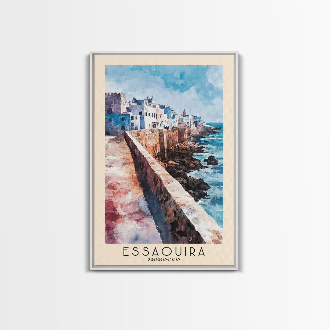 Essaouira, Morocco Watercolor Print, Vacation Gift, Morocco Wall Art, Beach Painting, Beach Decor, Beach Or Lakehouse Art