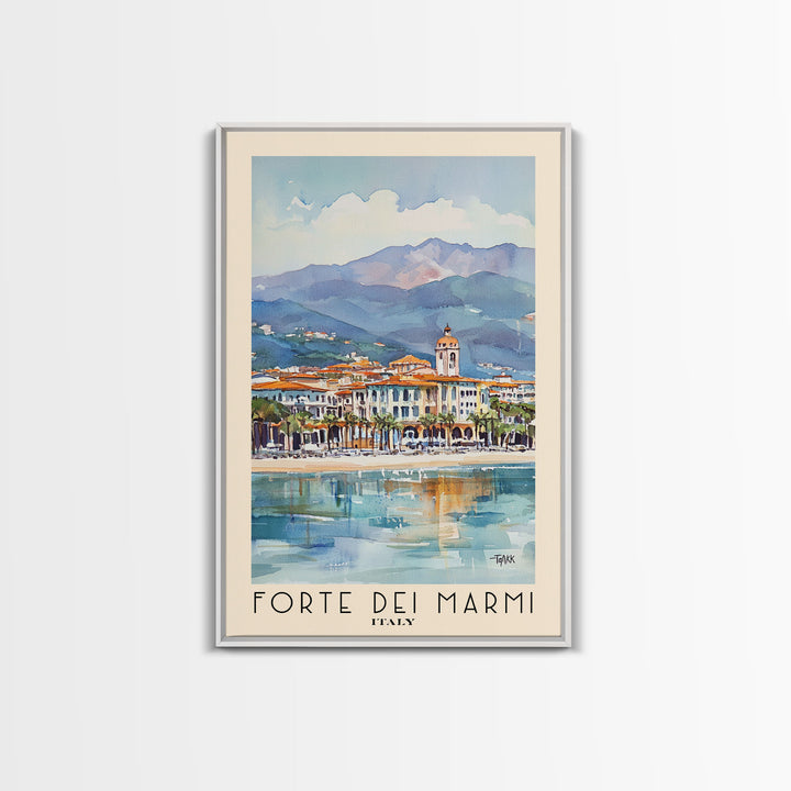 Forte dei Marmi, Italy Watercolor Print, Vacation Gift, Italy Wall Art, Vacation Wall Art, Vacatation Memories, Beach Decor, Beach Or Lakehouse Art