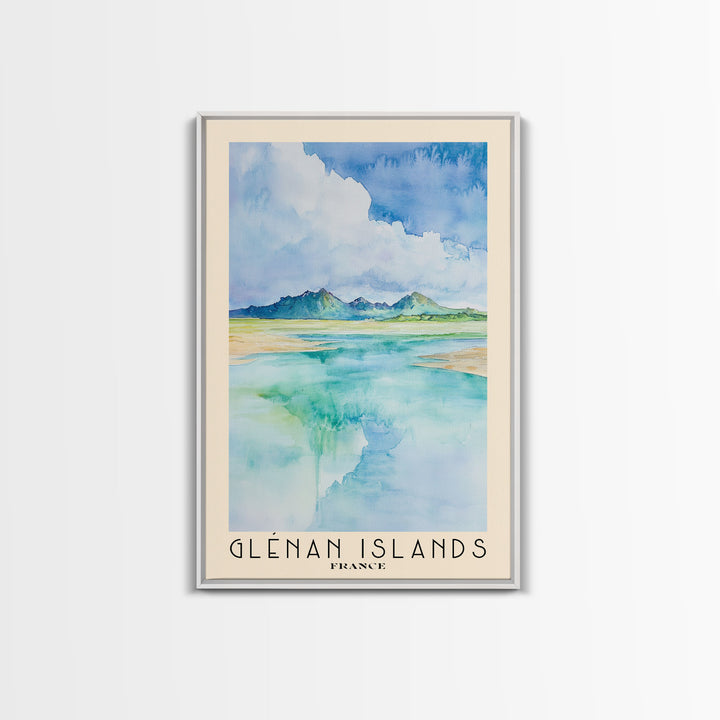 Glénan Islands, France Watercolor Print, Vacation Gift, France Wall Art, Beach Painting, Beach Decor, Beach Or Lakehouse Art