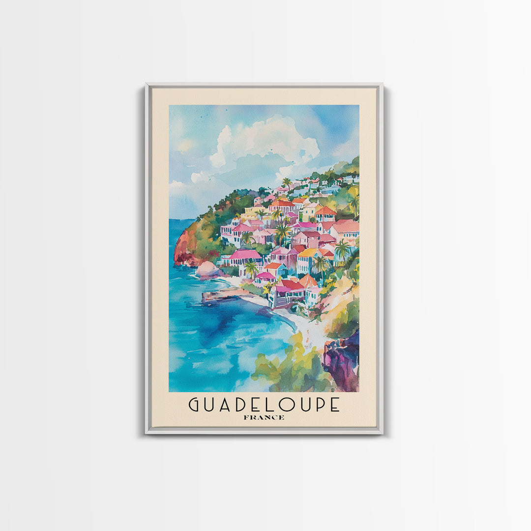 Guadeloupe, France Watercolor Print, Vacation Gift, France Wall Art, Vacation Wall Art, Vacatation Memories, Beach Decor, Beach Or Lakehouse Art