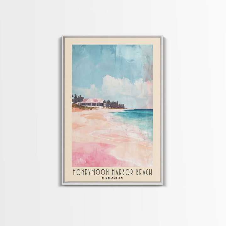 Honeymoon Harbor Beach, Bahamas Watercolor Print, Vacation Gift, Bahamas Wall Art, Vacation Wall Art, Vacatation Memories, Beach Decor, Beach Or Lakehouse Art