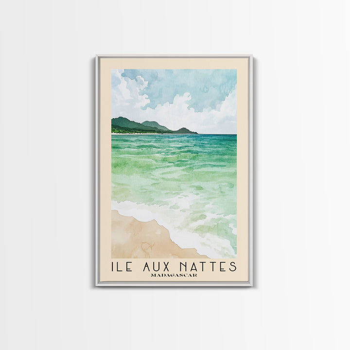 Ile Aux Nattes, Madagascar Watercolor Print, Vacation Gift, Madagascar Wall Art, Beach Painting, Beach Decor, Beach Or Lakehouse Art