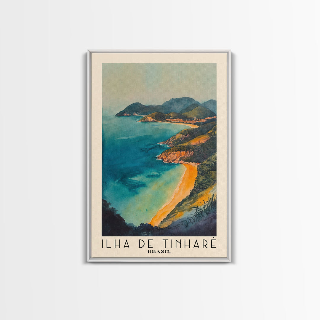 Ilha de Tinharé, Brazil Watercolor Print, Vacation Gift, Brazil Wall Art, Vacation Wall Art, Vacatation Memories, Beach Decor, Beach Or Lakehouse Art