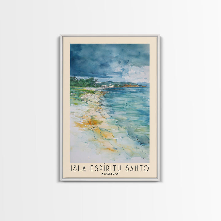 Isla Espíritu Santo, Mexico Watercolor Print, Vacation Gift, Mexico Wall Art, Vacation Wall Art, Vacatation Memories, Beach Decor, Beach Or Lakehouse Art