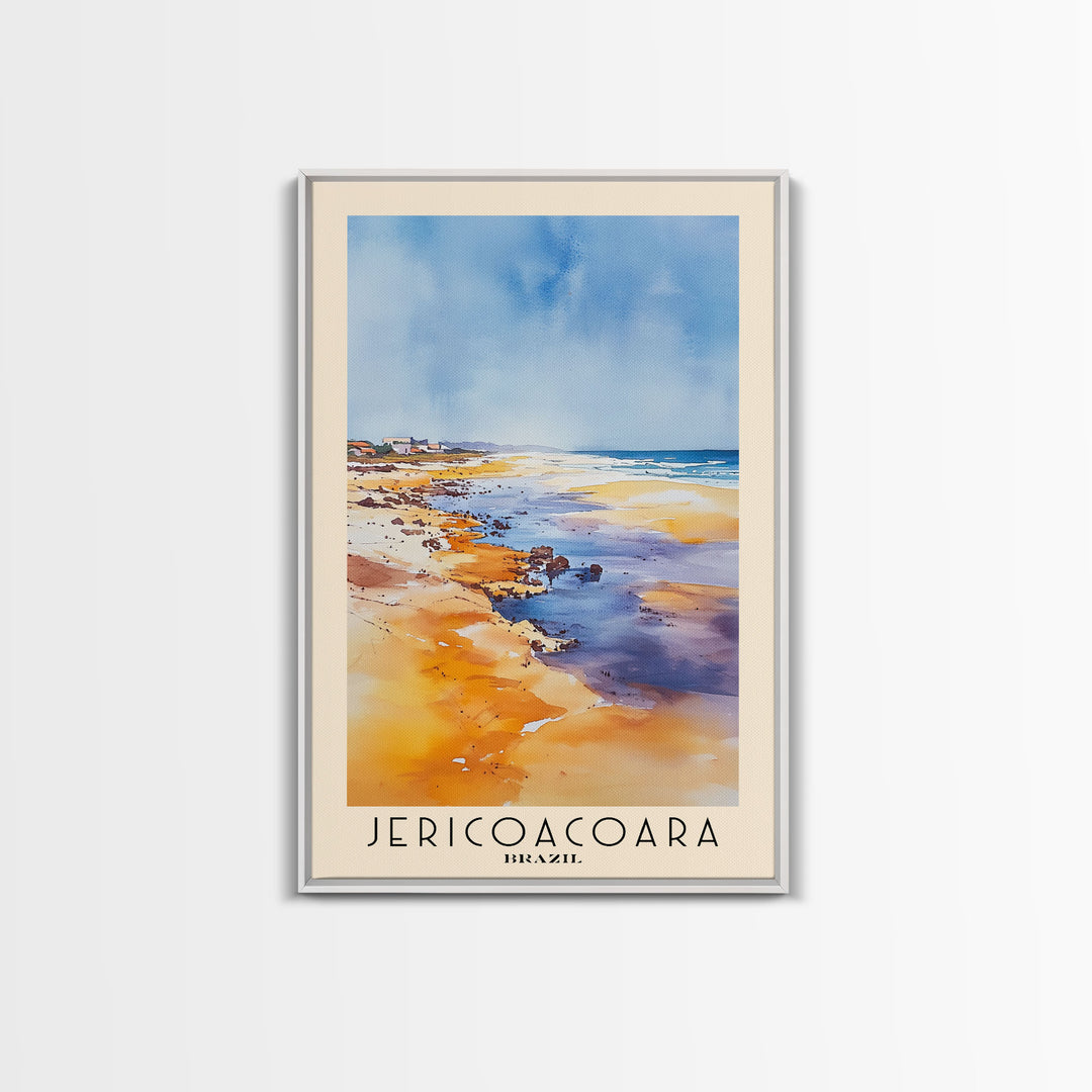 Jericoacoara, Brazil Watercolor Print, Vacation Gift, Brazil Wall Art, Vacation Wall Art, Vacatation Memories, Beach Decor, Beach Or Lakehouse Art