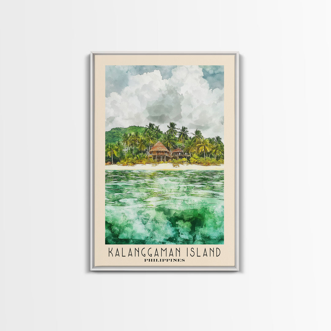 Kalanggaman Island, Philippines Watercolor Print, Vacation Gift, Philippines Wall Art, Vacation Wall Art, Vacatation Memories, Beach Decor, Beach Or Lakehouse Art