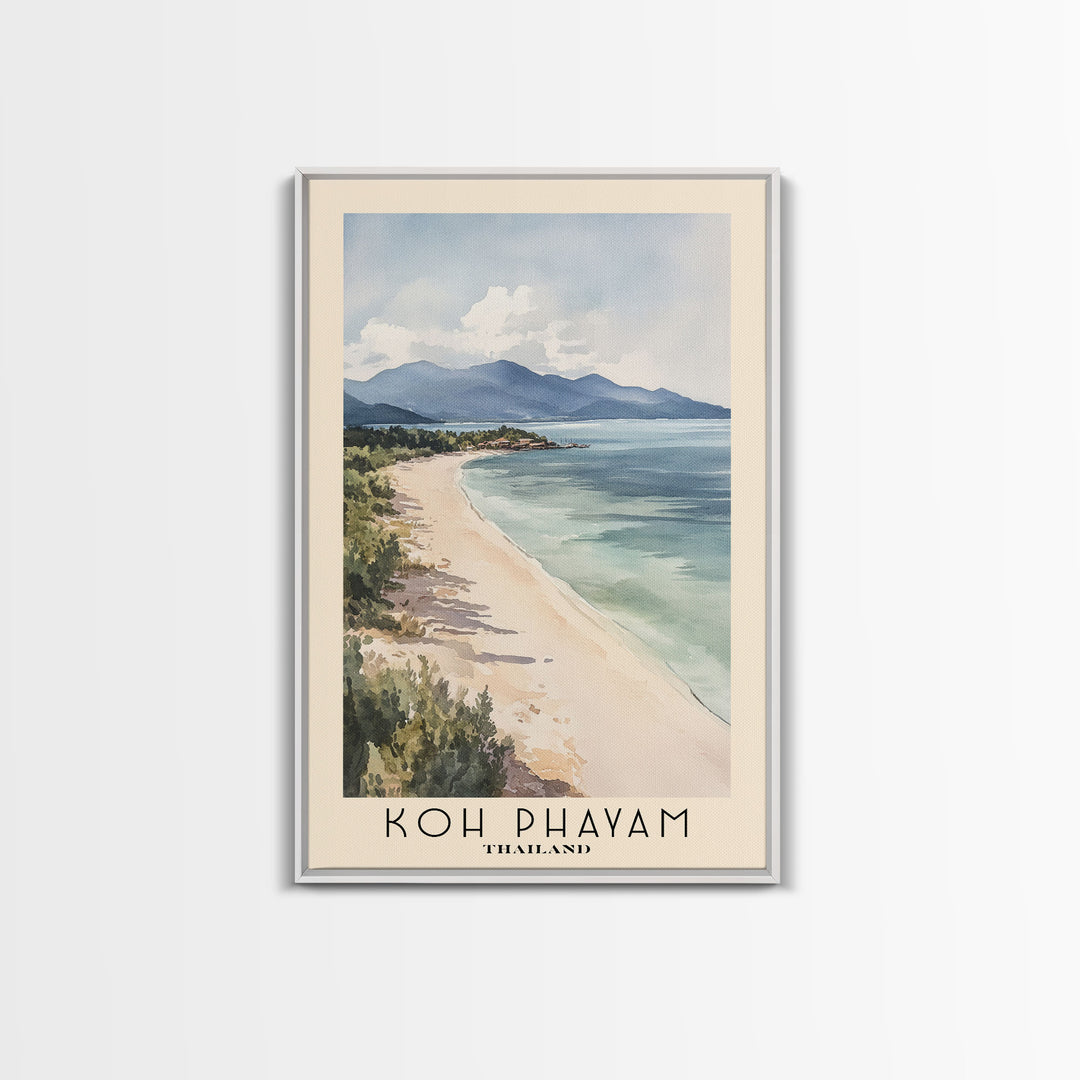 Koh Phayam, Thailand Watercolor Beach Print, Vacation Gift, Thailand Wall Art, Beach Painting, Beach Decor, Beach Painting