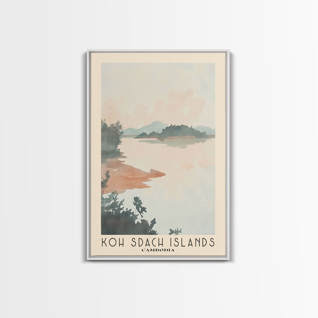 Koh Sdach Islands, Cambodia Watercolor Print, Vacation Gift, Cambodia Wall Art, Beach Painting, Beach Decor, Beach Or Lakehouse Art