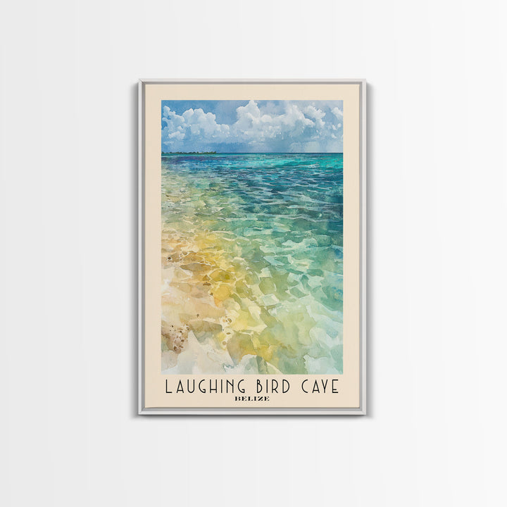 Laughing Bird Caye, Belize Watercolor Print, Vacation Gift, Belize Wall Art, Vacation Wall Art, Vacatation Memories, Beach Decor, Beach Or Lakehouse Art