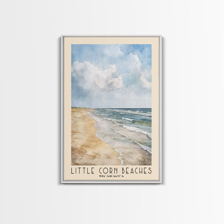 Little Corn beaches, Nicaragua Watercolor Print, Vacation Gift, Nicaragua Wall Art, Beach Painting, Beach Decor, Beach Or Lakehouse Art