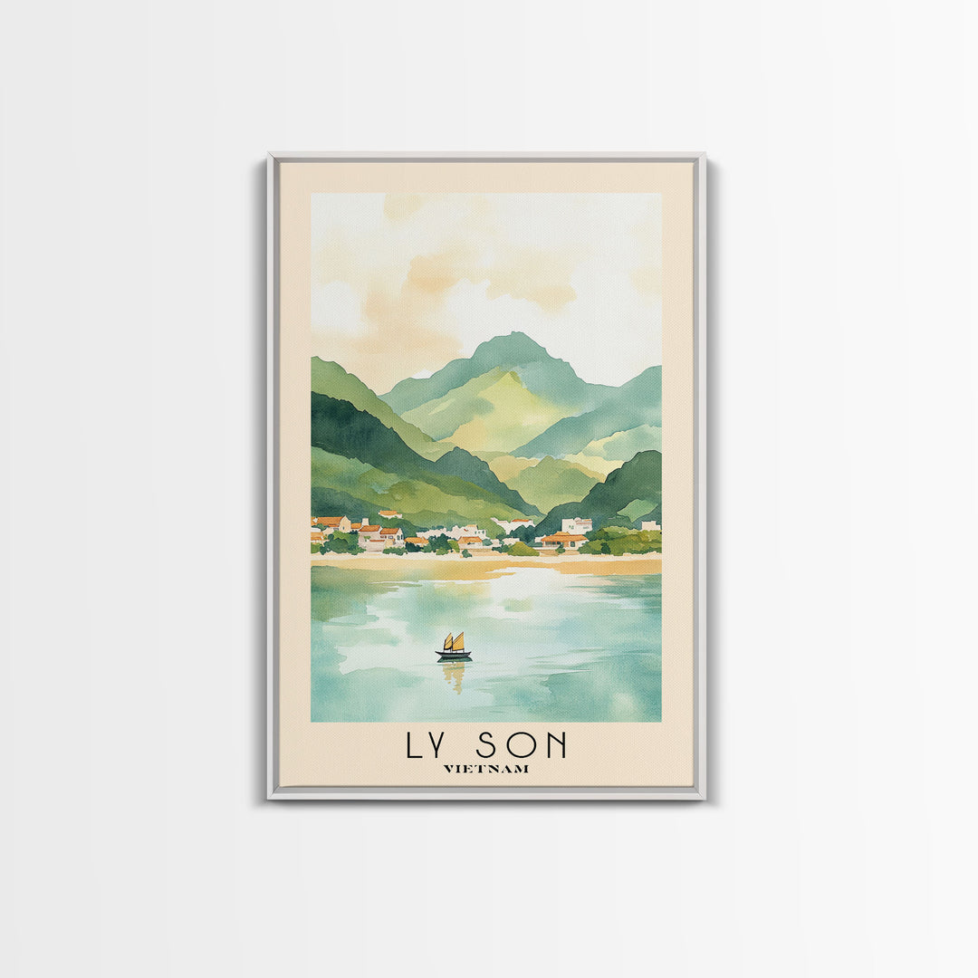 Ly Son, Vietnam Watercolor Print, Vacation Gift, Vietnam Wall Art, Beach Painting, Beach Decor, Beach Or Lakehouse Art