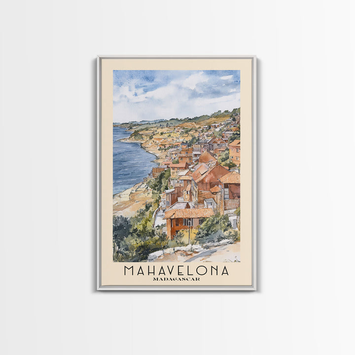 Mahavelona, Madagascar Watercolor Print, Vacation Gift, Madagascar Wall Art, Vacation Wall Art, Vacatation Memories, Beach Decor, Beach Or Lakehouse Art