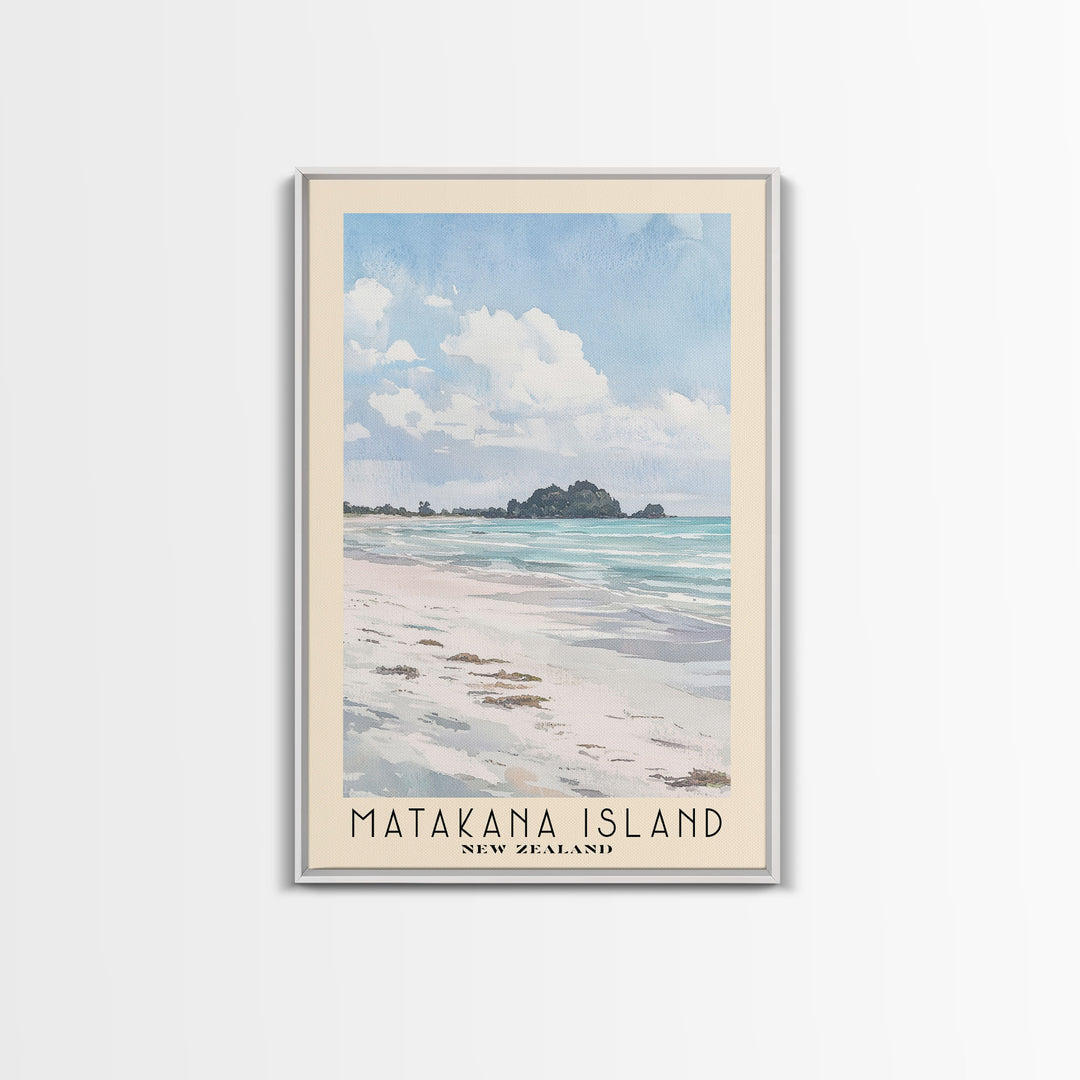 Matakana Island, New Zealand Watercolor Print, Vacation Gift, New Zealand Wall Art, Beach Painting, Beach Decor, Beach Or Lakehouse Art