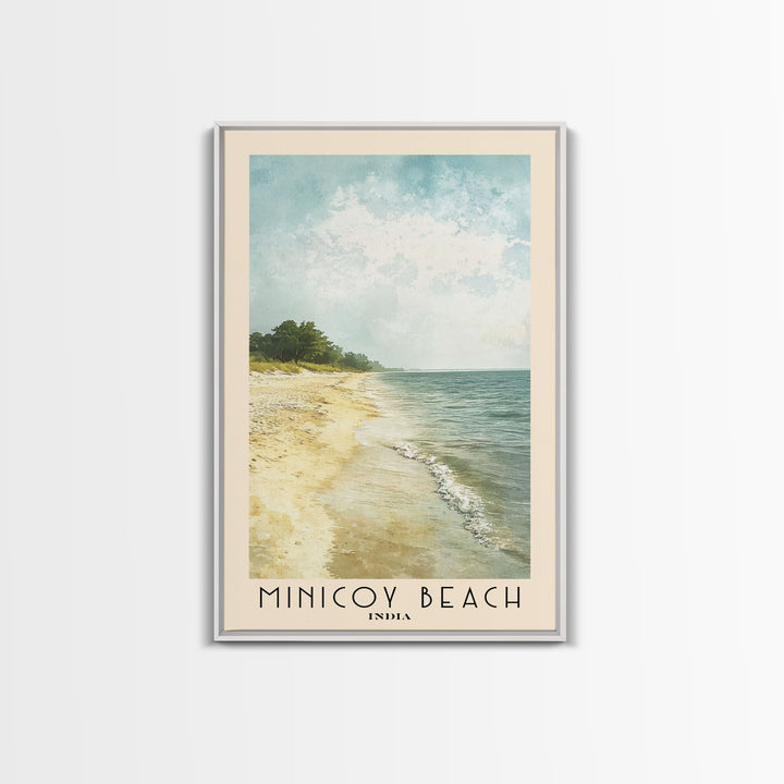 Minicoy Beach, India Watercolor Print, Vacation Gift, India Wall Art, Vacation Wall Art, Vacatation Memories, Beach Decor, Beach Or Lakehouse Art