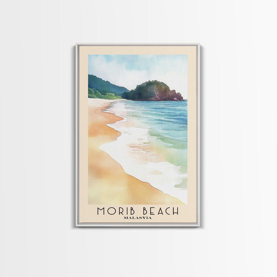 Morib Beach, Malasyia Watercolor Print, Vacation Gift, Malasyia Wall Art, Beach Painting, Beach Decor, Beach Or Lakehouse Art