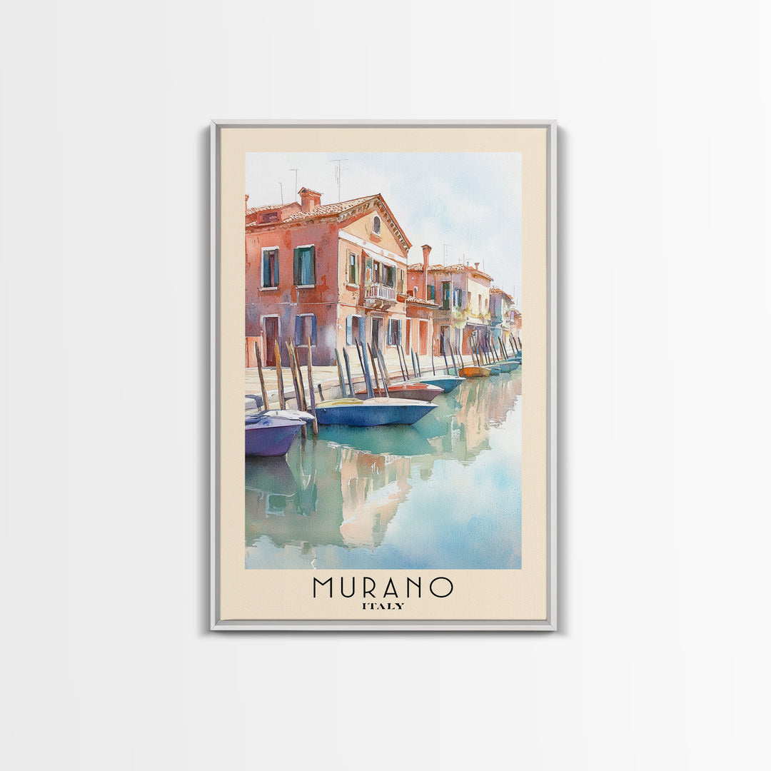 Murano, Italy Watercolor Print, Vacation Gift, Italy Wall Art, Vacation Wall Art, Vacatation Memories, Beach Decor, Beach Or Lakehouse Art