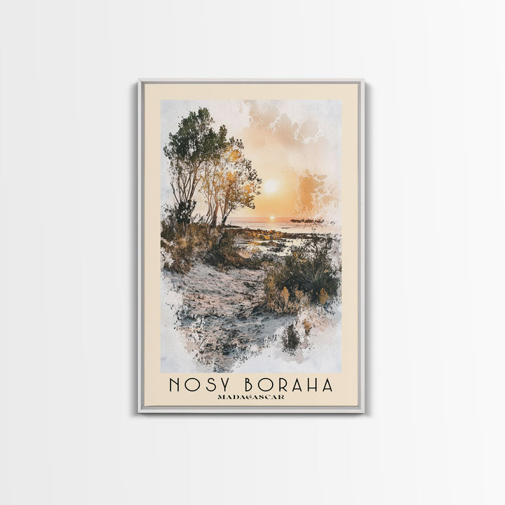 Nosy Boraha, Madagascar Watercolor Print, Vacation Gift, Madagascar Wall Art, Vacation Wall Art, Vacatation Memories, Beach Decor, Beach Or Lakehouse Art