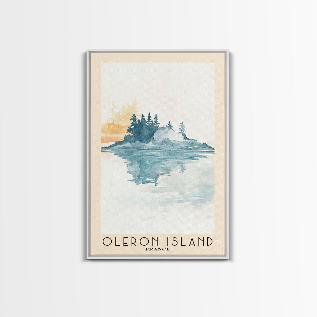 Oleron Island, France Watercolor Print, Vacation Gift, France Wall Art, Vacation Wall Art, Vacatation Memories, Beach Decor, Beach Or Lakehouse Art