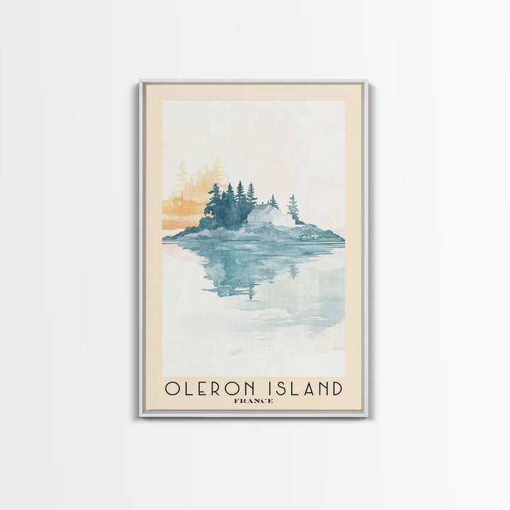 Oleron Island, France Watercolor Print, Vacation Gift, France Wall Art, Vacation Wall Art, Vacatation Memories, Beach Decor, Beach Or Lakehouse Art