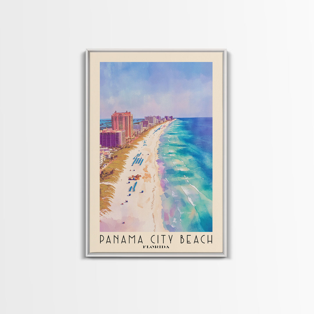 Panama City Beach, Florida Watercolor Print, Vacation Gift, Florida Wall Art, Vacation Wall Art, Vacatation Memories, Beach Decor, Beach Or Lakehouse Art