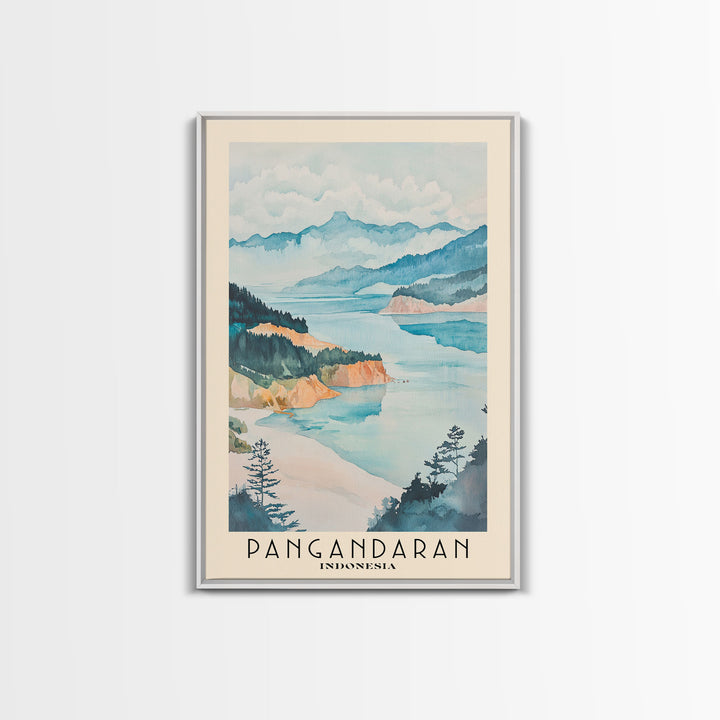 Pangandaran, Indonesia Watercolor Print, Vacation Gift, Indonesia Wall Art, Beach Painting, Beach Decor, Beach Or Lakehouse Art