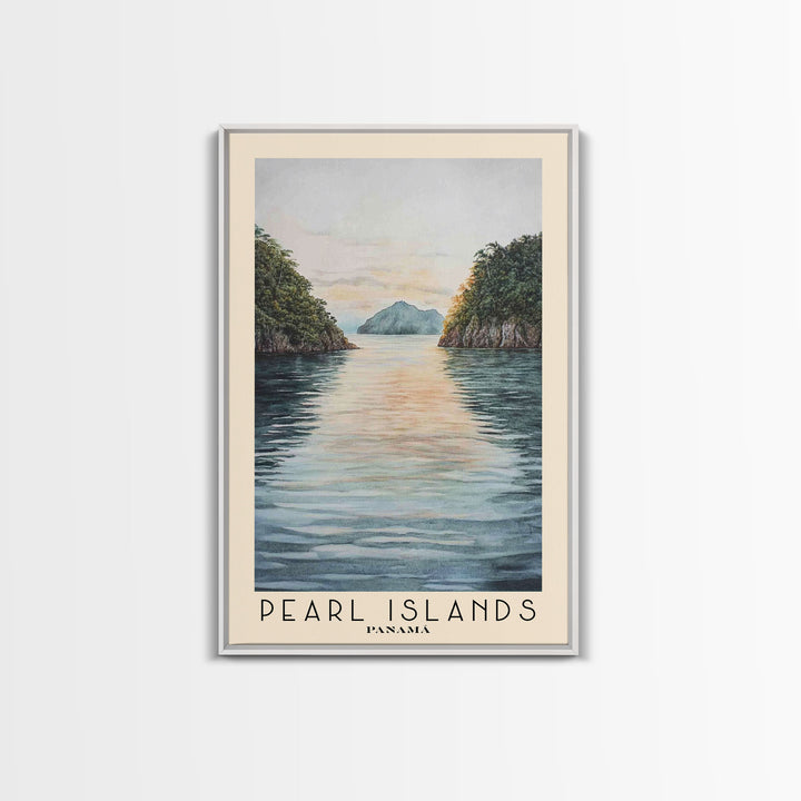 Pearl Islands, Panamá Watercolor Print, Vacation Gift, Panamá Wall Art, Beach Painting, Beach Decor, Beach Or Lakehouse Art