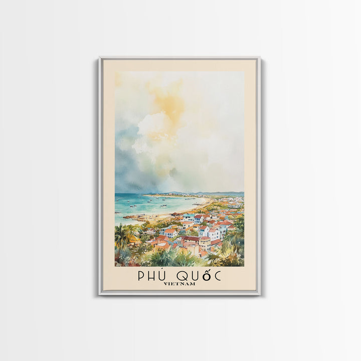 Phú Quốc, Vietnam Watercolor Print, Vacation Gift, Vietnam Wall Art, Vacation Wall Art, Vacatation Memories, Beach Decor, Beach Or Lakehouse Art