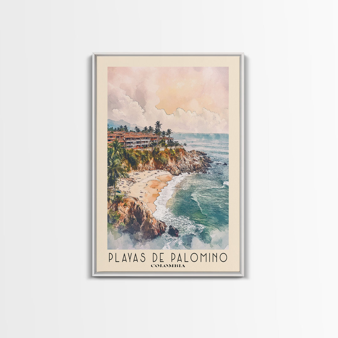 Playas de Palomino, Colombia Watercolor Print, Vacation Gift, Colombia Wall Art, Beach Painting, Beach Decor, Beach Or Lakehouse Art